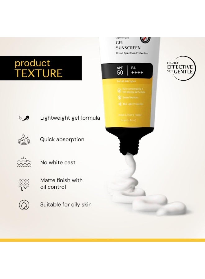 Deconstruct Gel Sunscreen for Oily skin SPF 50 PA++++ |100% Photostable Sunscreen |4 New Gen UV Filters |In-Vivo |Lightweight, Airy, Non-greasy |For oily, combination, normal skin |For Men & Women - 80gm - Image 3